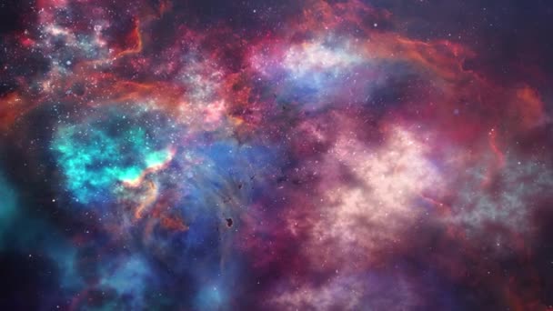 Animation Nebula Deep Universe Universe — Stock Video