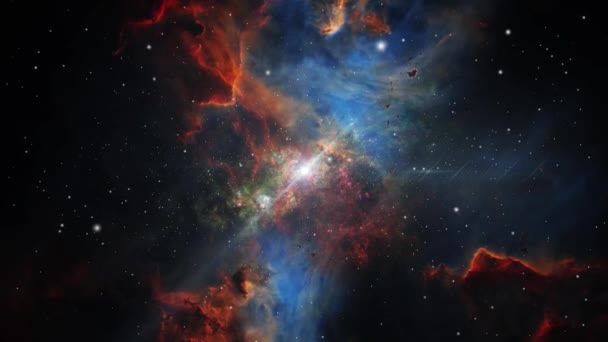 4K宇宙 深宇宙の星や星間空間を旅する — ストック動画