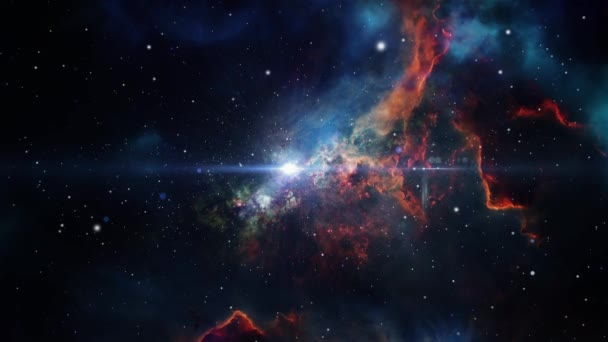 4K宇宙 成長する星と宇宙背景 — ストック動画