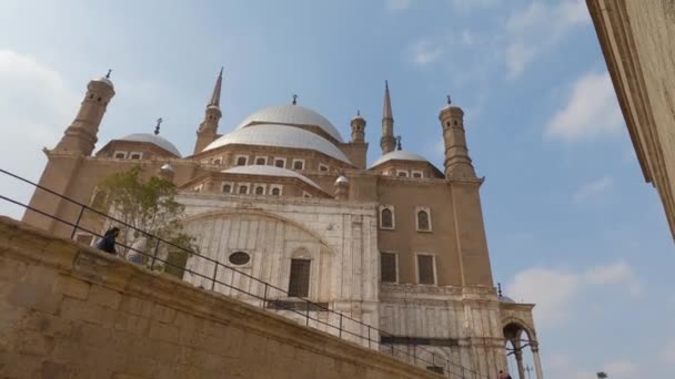 Great Mosque Muhammad Ali Pasha Alabaster Mosque Citadel Cairo Egypt — ストック動画