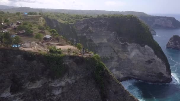 Milhão Dólares Voo Visão Aérea Drone Uma Borda Mística Pacífica — Vídeo de Stock