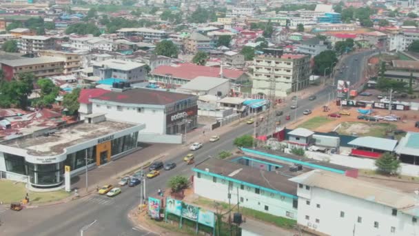 Skyline Der Hauptstadt Monrovia Liberia — Stockvideo