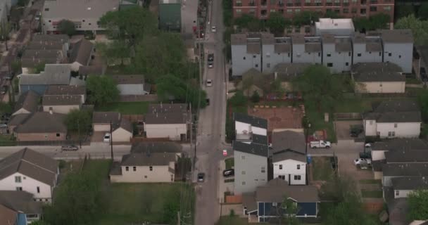 Birds Eye View Historic Freedman Town Houston Texas — Stockvideo