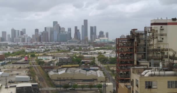 Luftaufnahme Der Stadt Houston Vom Houston East End Aus — Stockvideo