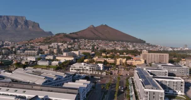Letecký Pohled Kapské Město Jižní Africe — Stock video