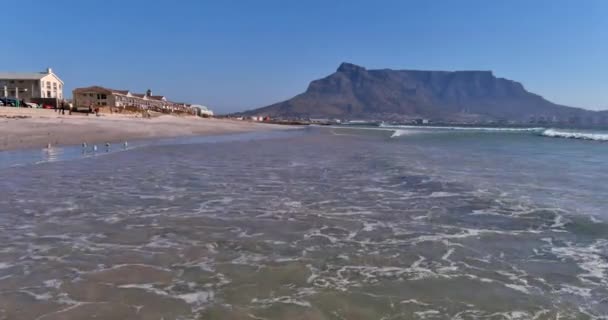 Widok Lotu Ptaka Plażę Lagoon Cape Town Rpa — Wideo stockowe