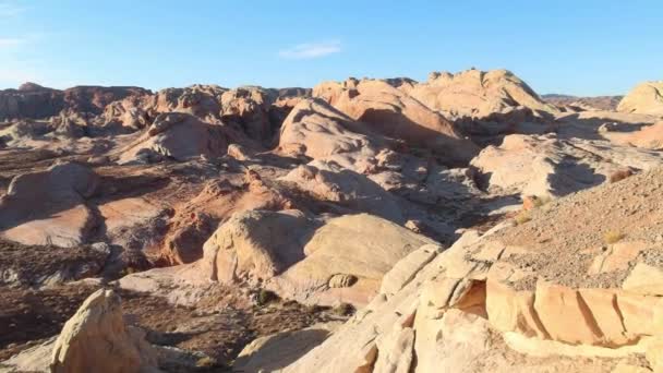 Panorama View Yellow Rocks Valley Fire State Park Nevada — Wideo stockowe