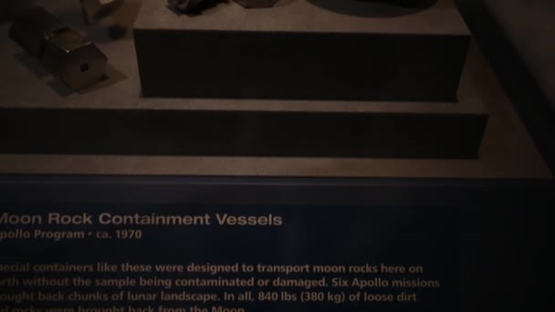 Moon Rock Containment Vessels Nasa Moon Landing Special Containers Keep — Vídeo de Stock