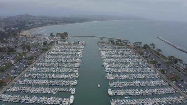 Beautiful Aerial Drone Shot Flying Dana Point Harbor Dana Point — Stock Video