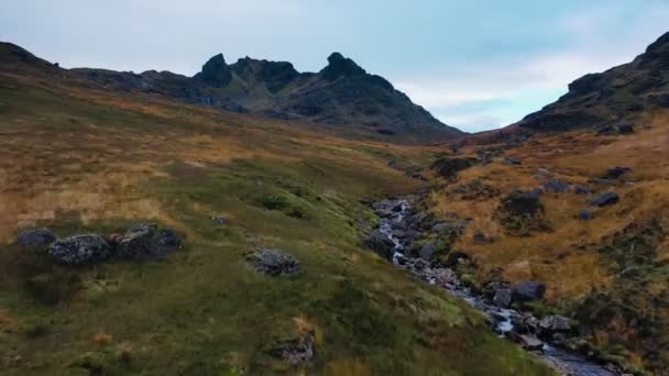 Mountains Valley Scotland — ストック動画