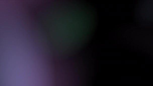 Light Leak Overlay Purple Teal Cores Lens Flares Fundo Gradiente — Vídeo de Stock