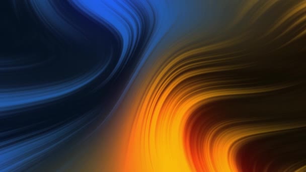 Fluid Gradient Background Abstract Texture Yellow Blue Color Blackhole Concept — Stock Video