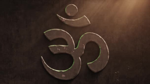 Hoge Kwaliteit Dramatische Bewegingsgrafiek Van Fakta Shiva Hinduismen Icoon Symbool — Stockvideo