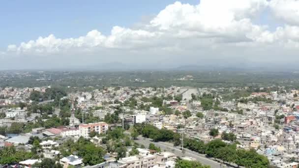 Santo Domingo Oeste Municipality Dominican Republic Aerial Descending — Vídeos de Stock