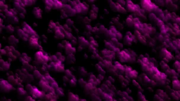 Фіолетовий Швидкий Ефект Частинок Кохання Комп Ютерна Графіка Візуалізацією — стокове відео