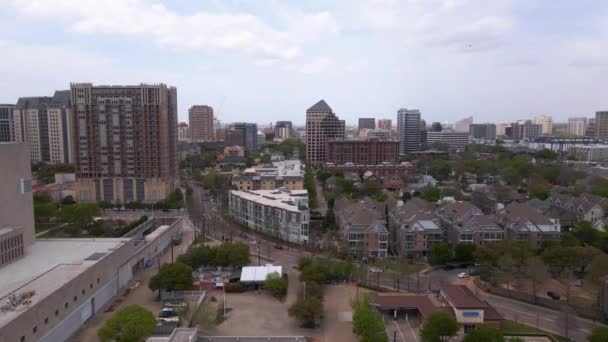 Amerika Nın Güneşli Dallas Şehrinin Hava Görüntüsü Zleme Insansız Hava — Stok video