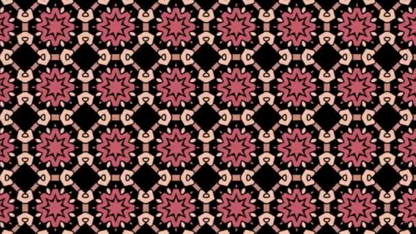 Transition Animation Maroon Brown Wall Pattern Sliding Right Left Black — Stockvideo