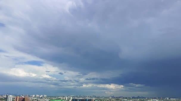 Peaceful Timelapse Blue Clouds Toronto Summer Day — Stock Video