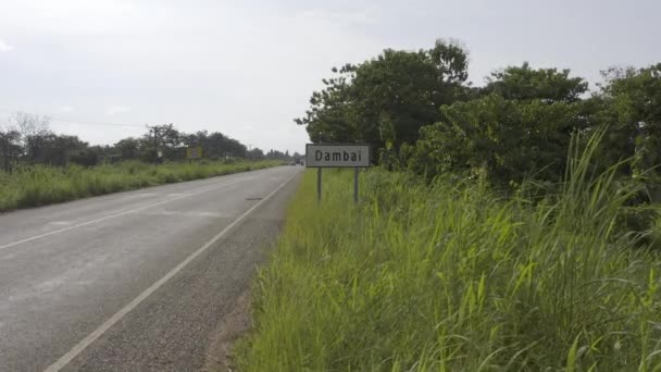 Intro Sign Township Africa Motorist — Stockvideo