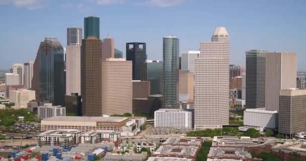 Luftaufnahme Der Innenstadt Von Houston — Stockvideo