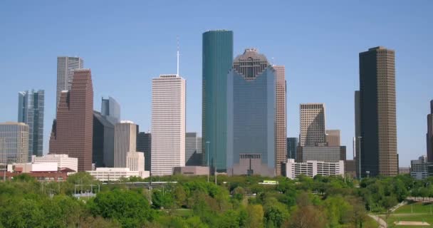 Aérea Del Centro Houston — Vídeo de stock