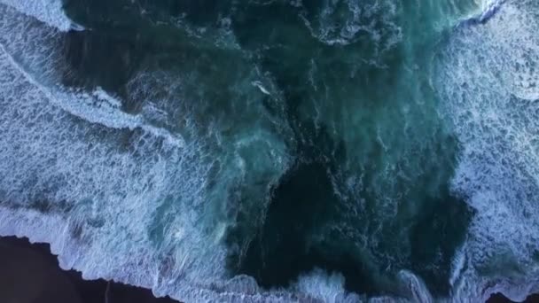 Wellen Spülen Auf Strand Nordkalifornien Bei San Francisco Schuss Aus — Stockvideo