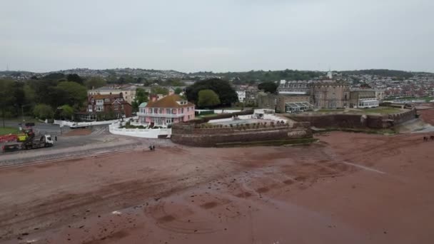 Redcliffe Hotel Paignton Devon Drone Εναέρια Άποψη — Αρχείο Βίντεο