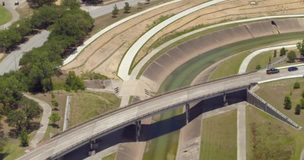 Aérea Del Búfalo Bayou Houston Texas — Vídeo de stock