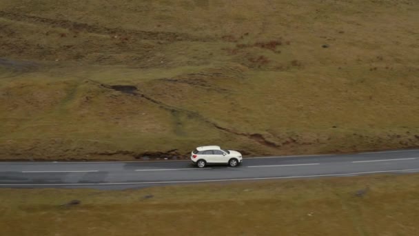 Vista Aérea Del Hermoso Paisaje Del Parque Nacional Brecon Beacons — Vídeos de Stock