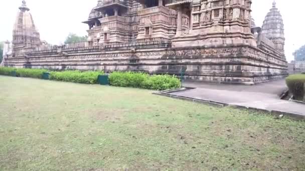 Lakshmana Temple Western Group Temples Khajuraho Unesco World Heritage Site — Wideo stockowe