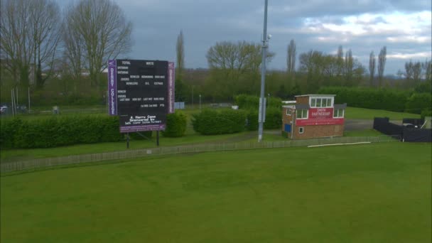 Aerial View County Cricket Ground Scoreboard London Reino Unido — Vídeo de Stock