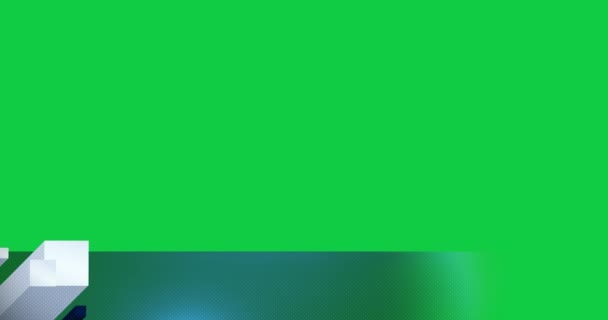 Lower Thirds Motion Graphic Elements Removal Green Screen Background Your — Stock Video