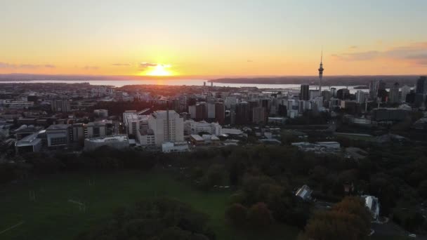 Sunset Kings Domain New Zealand — Stock Video