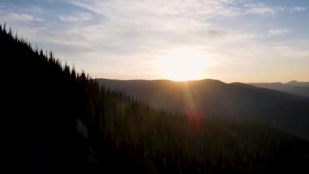 Nádherný Východ Slunce Nad Rio Grande National Forest Vzduchu — Stock video