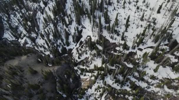 Soğuk Buzun Hava Izleri Güney Colorado Daki Rio Grande Nehri — Stok video