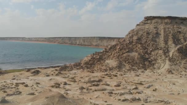 Daran Beach Gwadar Jiwani Urdu Balochi Een Stad Handelshaven Gelegen — Stockvideo