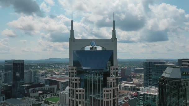 Building South Central Bell Building Nashville Tennessee Zpětný Tah — Stock video