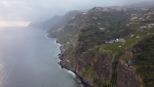 日落时 庞塔多索尔的海景 在Dji上被枪击 — 图库视频影像