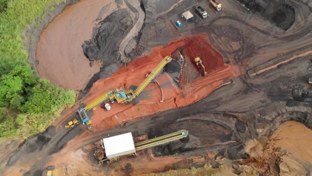 Aerial View Niobium Extraction — Stock Video