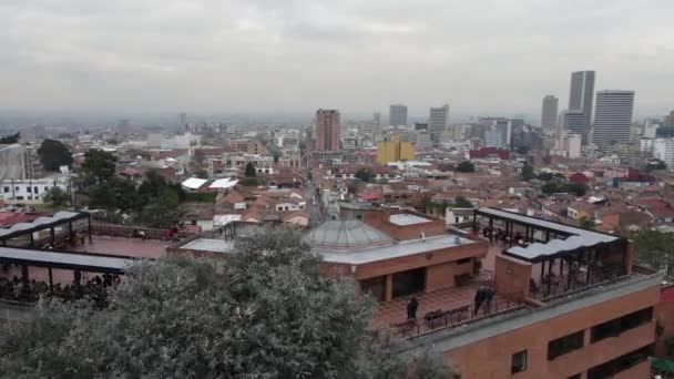Повітряний Постріл Externado Universidad Bogota Colombia — стокове відео