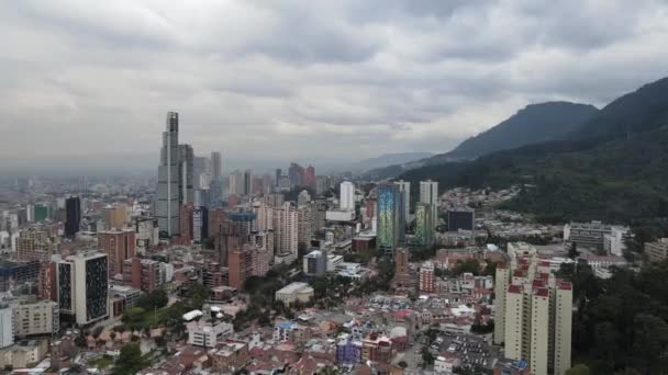 Flygfoto Candelaria Bogota Colombia — Stockvideo
