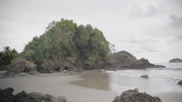 Manuel Antonio Beach Στην Κόστα Ρίκα — Αρχείο Βίντεο