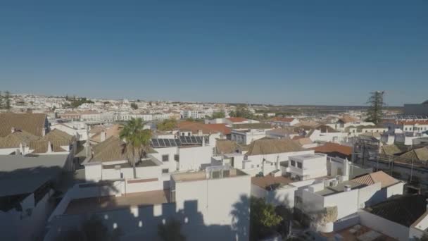 Vista Sobre Telhados Uma Cidade Potuguesa — Vídeo de Stock