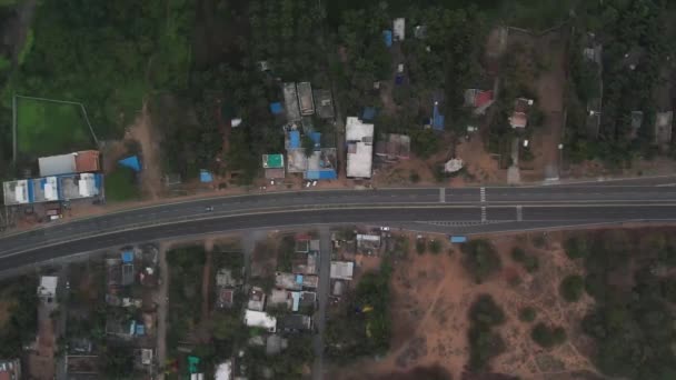 Vertikale Aufnahme Einer Autobahn Indien — Stockvideo