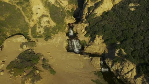 Drone Shot Alamere Falls Point Reyes California Hermosas Imágenes Drone — Vídeos de Stock