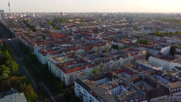 Prenzlauer Overview Prenzlauer Berg Allee Television Tower Multi Family Houses — 비디오