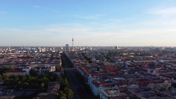 Alguns Afirmam Que Mais Belo Distrito Berlim Vista Aérea Deslumbrante — Vídeo de Stock