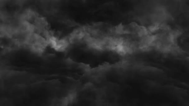 Tormenta Nube Gris Oscura — Vídeo de stock