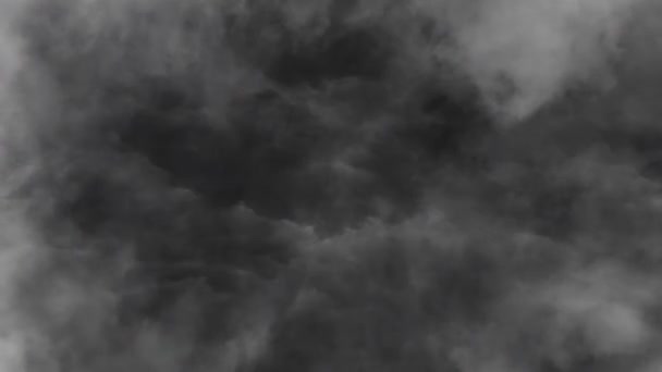 Gökyüzünde Gök Gürültülü Gri Bir Bulut — Stok video