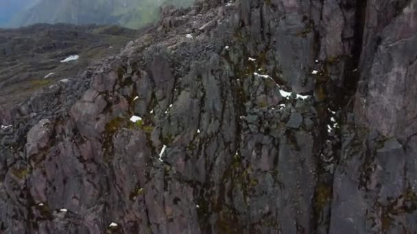 Filmisk Drönarbild Berg Peru — Stockvideo